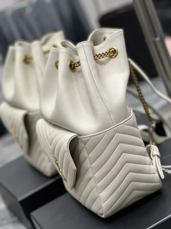 SAINT LAURENT MONOGRAM Y形絎縫小羊皮背包：圖片 6