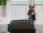 Louis Vuitton Steamer可穿戴式錢包 - Borneo綠色Monogram Macassar塗層帆布：圖片 5