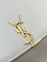 SAINT LAURENT BOX小牛皮CASSANDRE標誌頂部手柄手袋：圖片 5