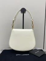 SAINT LAURENT BOX小牛皮CASSANDRE標誌頂部手柄手袋：圖片 3