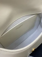 SAINT LAURENT BOX小牛皮CASSANDRE標誌頂部手柄手袋：圖片 9