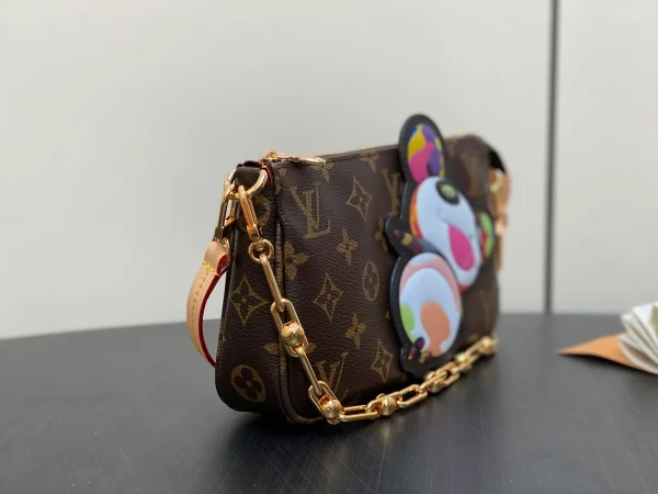 Louis Vuitton x 村上隆聯名複刻款Pochette Accessoires包包：圖片 4