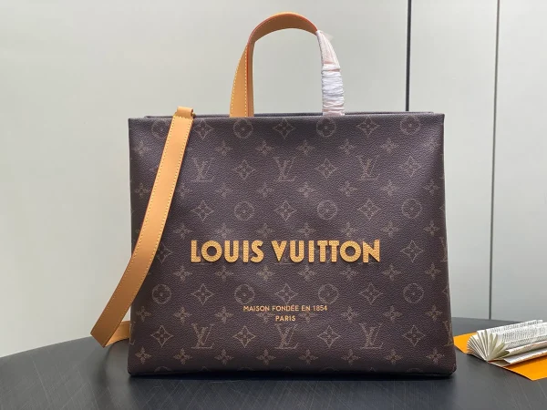 Louis Vuitton Shopper Tote MM 仿舊Monogram小牛皮手提包：圖片 2