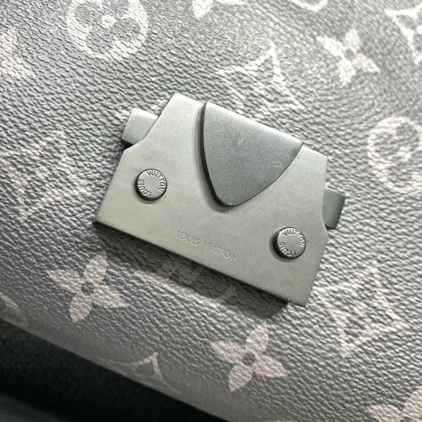 Louis Vuitton S-Cape 郵差包 | Monogram Eclipse 帆布 黑色皮革飾邊：圖片 7