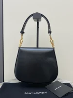 SAINT LAURENT BOX小牛皮CASSANDRE頂柄手袋：圖片 3