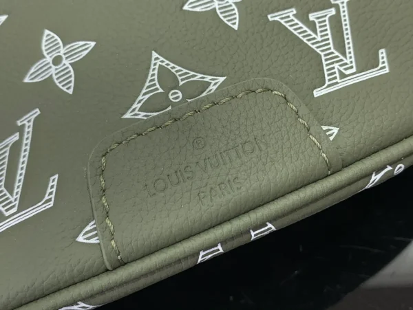 Louis Vuitton Discovery 腰包 | Olive綠色Monogram Shadow壓花小牛皮：圖片 6