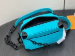 路易威登Mini Soft Trunk Turquoise色Monogram壓花牛皮斜挎包：圖片 11