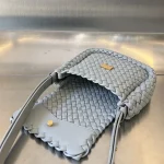 迷你Intreccio編織瑪瑙灰羊皮革肩背包：圖片 5