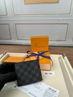 Amerigo Damier Graphite 男士多功能真皮錢包：圖片 10