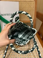迷你三色Intreccio編織皮革托特手袋：圖片 9