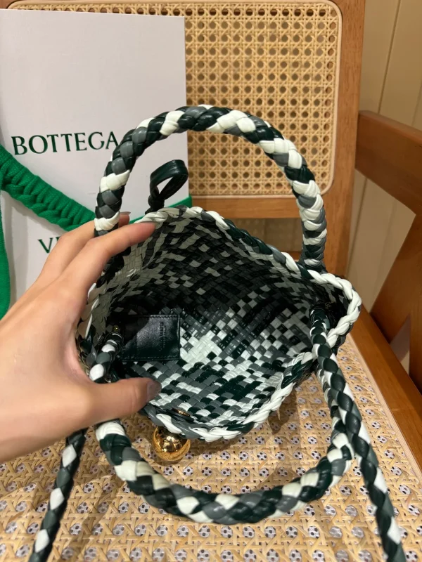 迷你三色Intreccio編織皮革托特手袋：圖片 9