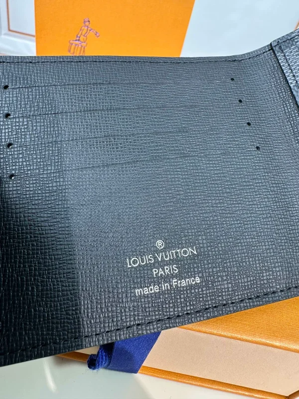 Amerigo Damier Graphite 男士多功能真皮錢包：圖片 6