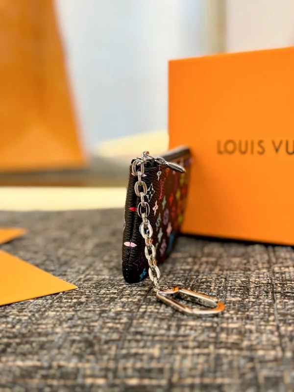 LV x 村上隆聯名款 Monogram彩虹鑰匙零錢包（複刻版）：圖片 5