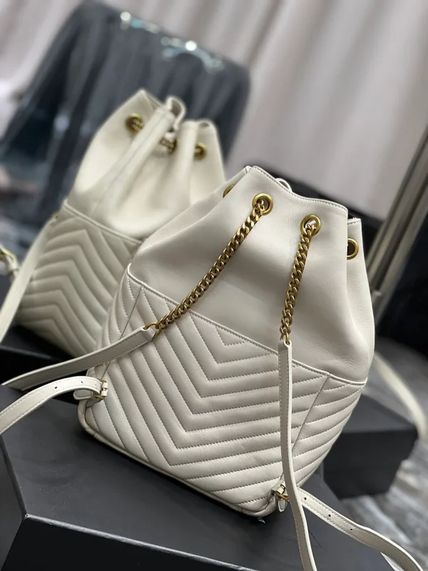 SAINT LAURENT MONOGRAM Y形絎縫小羊皮背包：圖片 10