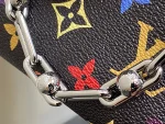 LV x TM OnTheGo East West Chain 彩虹Monogram塗層帆布包包：圖片 8