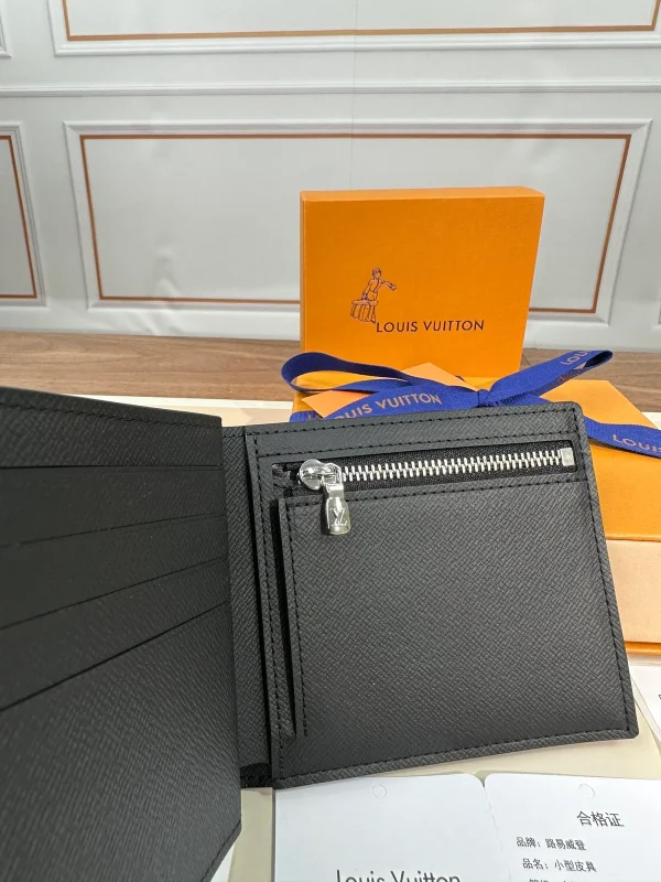 Amerigo Damier Graphite 男士多功能真皮錢包：圖片 8
