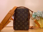 Louis Vuitton Danube復古小牛皮斜背包 | 褪色Monogram印花 可拆式金屬吊牌：圖片 4