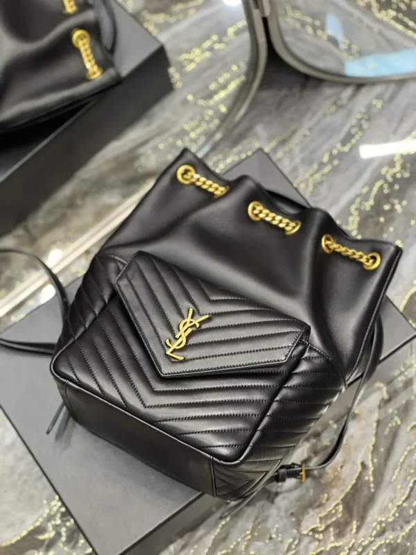 SAINT LAURENT MONOGRAM 小羊皮Y形絎縫背包：圖片 8