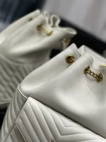SAINT LAURENT MONOGRAM Y形絎縫小羊皮背包：圖片 4