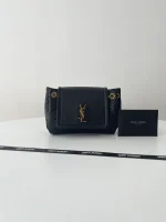 YSL MONOGRAM NOLITA 小羊皮菱格紋鏈條包：圖片 4