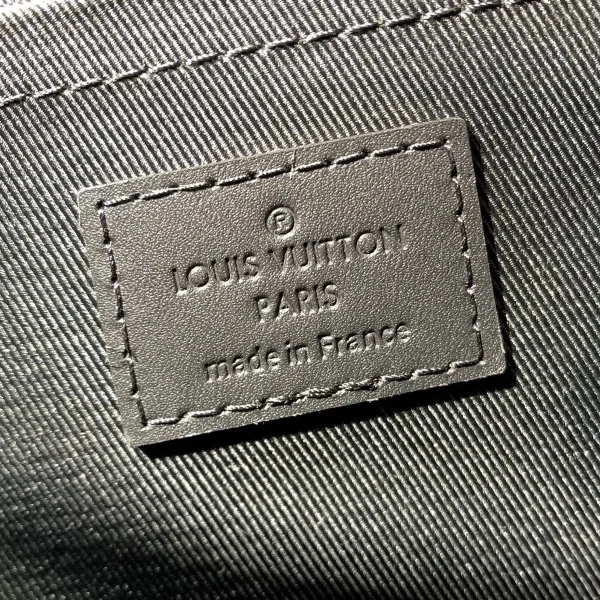 Louis Vuitton S-Cape 郵差包 | Monogram Eclipse 帆布 黑色皮革飾邊：圖片 6