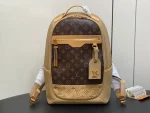 LV Outdoor Backpack 壓花麂皮細節粒面皮革雙肩包：圖片 2