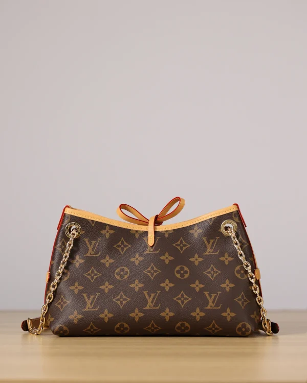 Louis Vuitton CarryAll BB 包包 - Monogram帆布金色鏈帶款：圖片 5