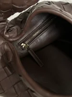 BottegaVeneta大號Intrecciato編織皮革肩背包：圖片 8