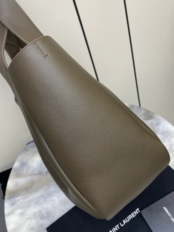 義大利手工麂皮手提袋 | 柔軟粒面鹿皮橫向托特包：圖片 7
