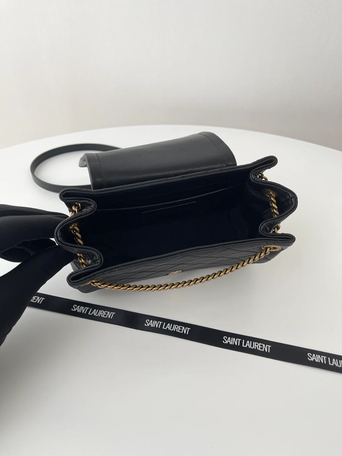 YSL MONOGRAM NOLITA 小羊皮菱格紋鏈條包 10 YSL MONOGRAM NOLITA 小羊皮菱格紋鏈條包