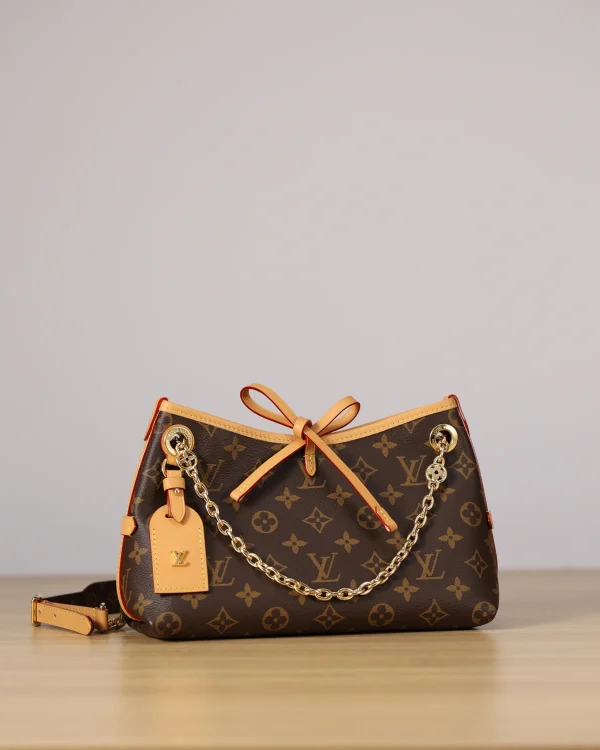Louis Vuitton CarryAll BB 包包 - Monogram帆布金色鏈帶款：圖片 4