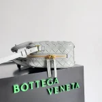 BottegaVenetaIntrecciato編織瑪瑙灰羊皮革手提包：圖片 3
