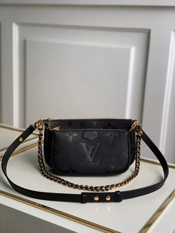 Louis Vuitton Multi Pochette Accessoires 斜背包 | Monogram Empreinte 皮革二合一設計：圖片 2