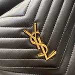 SAINT LAURENT MONOGRAM 小羊皮Y形絎縫背包：圖片 6