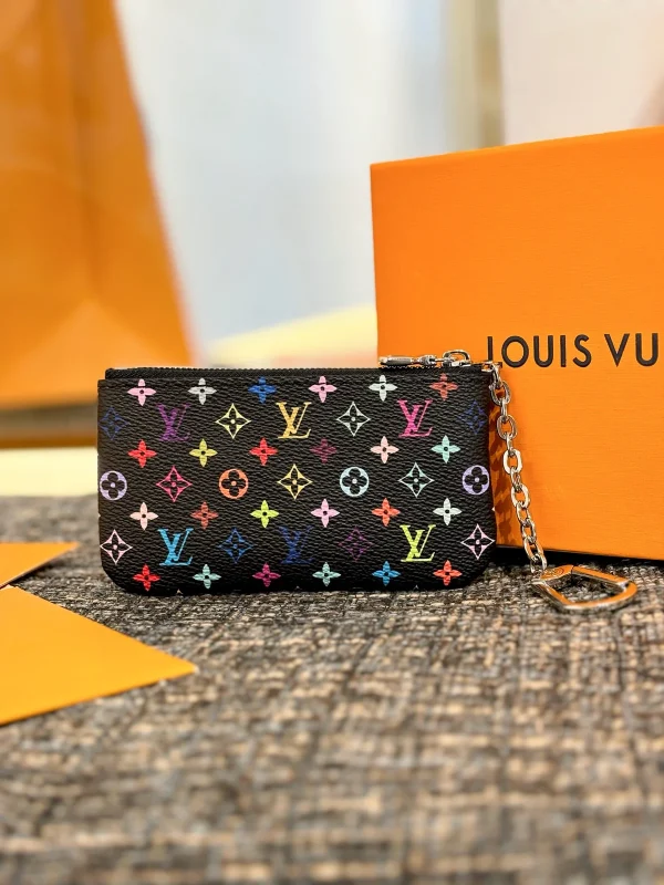 LV x 村上隆聯名款 Monogram彩虹鑰匙零錢包（複刻版）：圖片 3