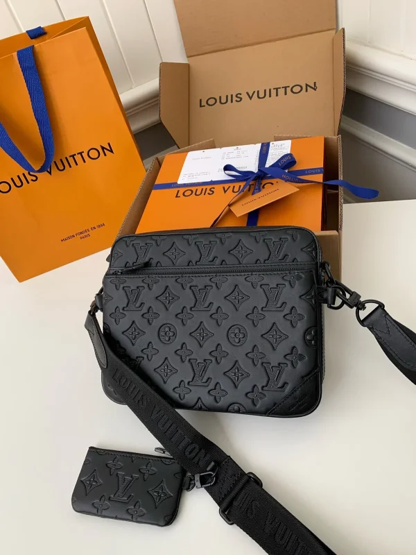 Louis Vuitton Trio 郵差包 | Monogram壓花小牛皮 可拆式多功能設計：圖片 4