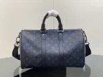 Louis Vuitton Keepall Bandoulière 35 旅行包包 - Monogram Eclipse 塗層帆布：圖片 6
