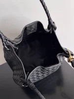 BottegaVeneta大號Intrecciato編織皮革肩背包：圖片 10