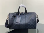 Louis Vuitton Keepall Bandoulière 35 旅行包包 - Monogram Eclipse 塗層帆布：圖片 2