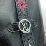 LV x TM CarryAll Vibe MM 小羊皮包包 - 黑色 Monogram 復刻版：圖片 10
