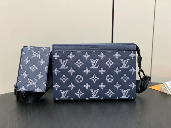 Louis Vuitton Gaston 可穿戴式 Monogram Shadow 小牛皮錢包：圖片 3