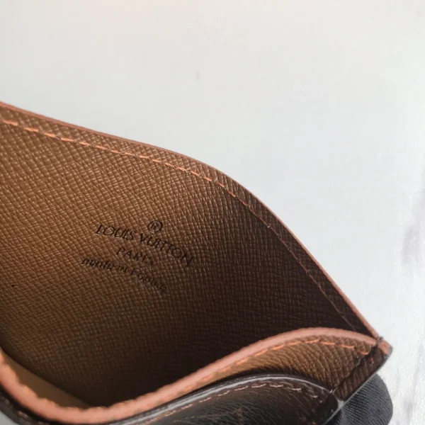 Monogram帆布木紋皮革卡片套：圖片 9