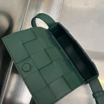 BottegaVenetaIntreccio編織雨樹綠小號斜挎包：圖片 7