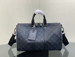 Louis Vuitton Keepall Bandoulière 35 旅行包包 - Monogram Eclipse 塗層帆布：圖片 3