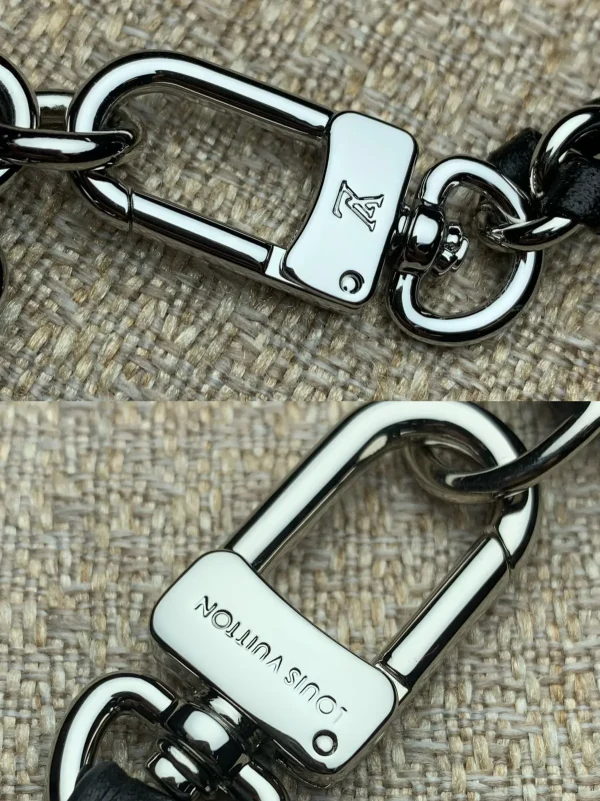 Louis Vuitton Altantis Vibe MM 黑色亮面納帕小牛皮包包：圖片 9