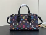 LV x TM OnTheGo East West Chain 彩虹Monogram塗層帆布包包：圖片 4