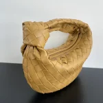 迷你Intrecciato編織燕麥色羊皮革手提包：圖片 3