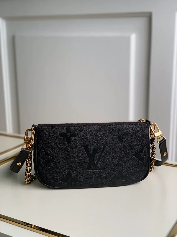 Louis Vuitton Multi Pochette Accessoires 斜背包 | Monogram Empreinte 皮革二合一設計：圖片 3