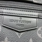 Louis Vuitton S-Cape 郵差包 | Monogram Eclipse 帆布 黑色皮革飾邊：圖片 10