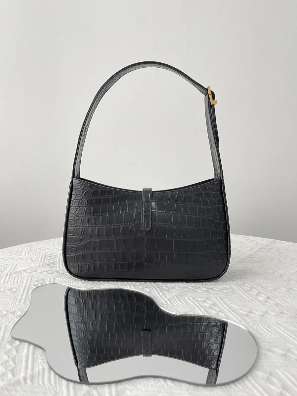 SAINT LAURENT MONOGRAM HOBO 小牛皮手袋：圖片 5
